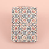 Made Of PU Glitte Eco-Friendly Leather, With A Variety Of Patterns, HD Glass Mirror, Plating Silver Metal Frame, 60*85mm Rectangular Cosmetic Mirror, Twelve Unique Styles, Perfect As A Gift! Give A Friend A Token Of Your Appreciation